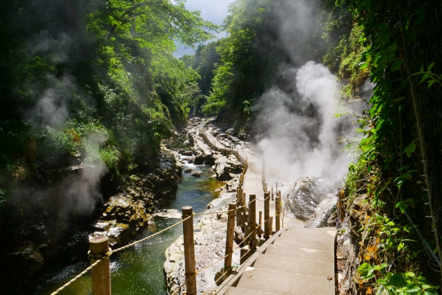 小安峡の大噴湯